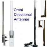 Las antenas omni-direccionales sólo deben ser usadas cuando la dirección del patrón de la señal es de múltiples puntos, es poco discernible, o cambiante (como en una embarcación).