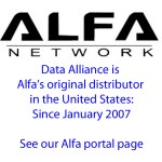 Data Alliance es el primer distribuidor de Alfa en las Américas y tenemos prácticamente todos los productos de red de Alfa en nuestra sede de Estados Unidos (Arizona).